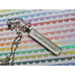 Love Actually pendant necklace made with Husband Material book pages